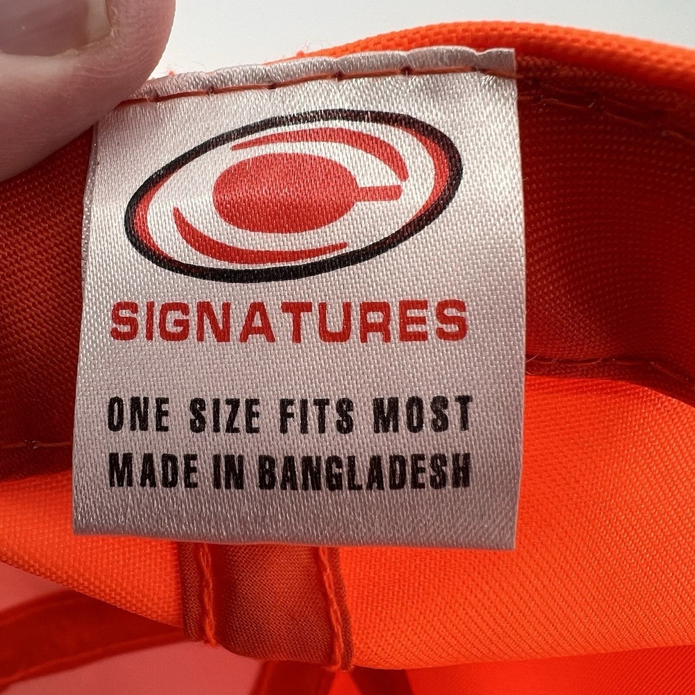 Team‎ Realtree Strapback Hat Neon Orange / Camo Hunting New NWT - Picture 10 of 10